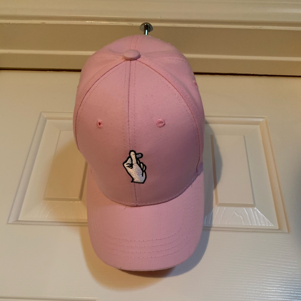 Light Pink Hand Heart Hat